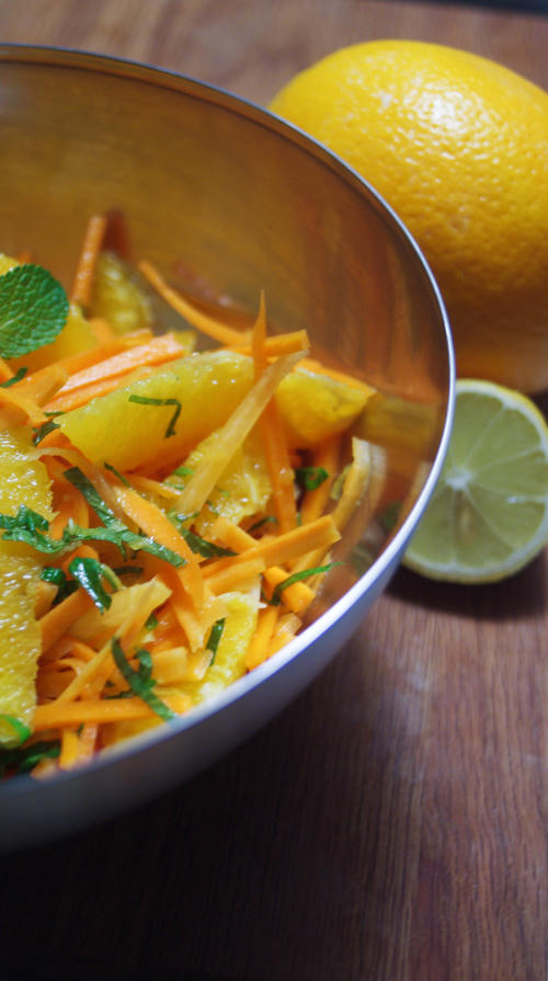 Orangen Karotten Salat