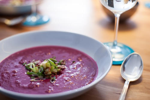 Nachgekocht: Rote Bete Apfel Crème Suppe