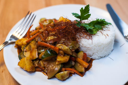 Teriyaki Rosenkohl süß-sauer