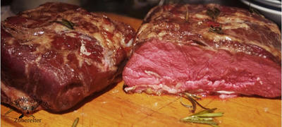 Roastbeef mit Yorkshire-Pudding und Cumberland Sauce